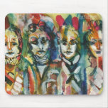 Quirky Ladies II Watercolor Mousepad