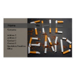 Quit smoking business cards