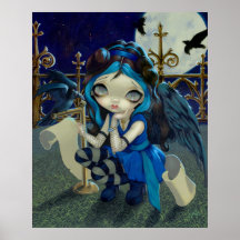 Quoth the Raven Nevermore ART PRINT gothic fairy