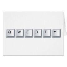 Qwerty Greeting Cards
