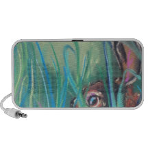 rabbit in grass iPod speaker