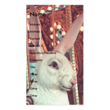 Rabbit Merry-Go-Round Business Card Template