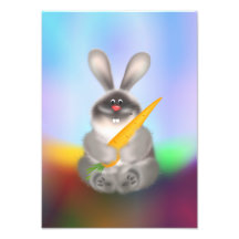 Rabbit with Carrot Photograph