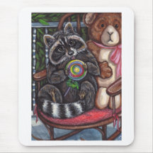 RACCOON Rocking Chair Mousepad