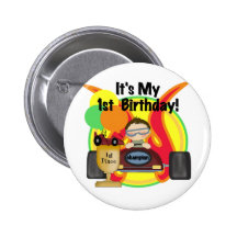 Race Car 1st Birthday Tshirts and Gifts Pins