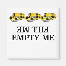 Race car fill me empty me Dishwasher Magnets