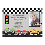 Race Car Racecar Brithday Boys Birthday Invitation
