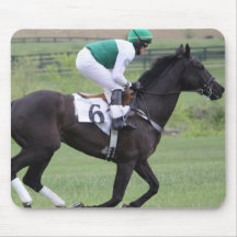Race Horse Galloping Mouse Pad
