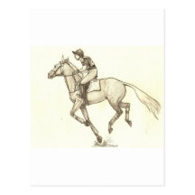 RACE TO FINISH Cross-Country Eventing Postcards