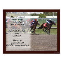 race track ii party invite