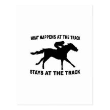 RACE TRACK POSTCARD