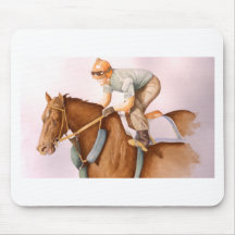 RaceHorse WaterColor Mouse Mats