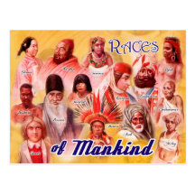 Races of Mankind Post Card
