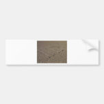 Racetrack Playa Mud Tracks Bumper Stickers