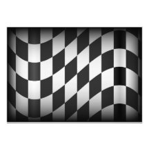 Racing Flag Custom Invitations