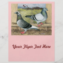Racing Homers in Loft Flyer Design