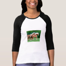 Racing Palomino Horses Baseball T-Shirt