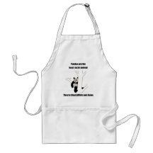 Racist panda apron