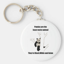 Racist panda key chains
