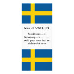 Rack Card with Flag of Sweden