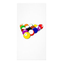 Rack of Pool Balls Picture Card