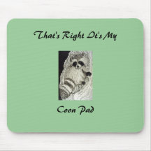 Racoon At Home Mousepad