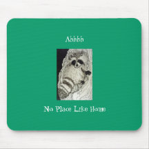 Racoon At Home Mousepad