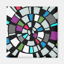 radial colourful magnet
