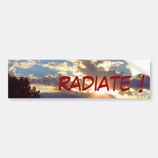 Radiance Bumper Sticker - custom text
