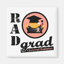 Radiation Grad ENDOMETRIAL CANCER Refrigerator Magnets