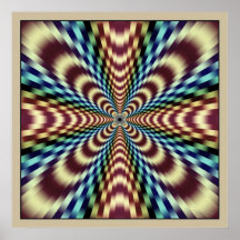 Radiation Optical Illusion Poster