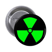 RADIATION SYMBOL BUTTON