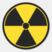 Radiation Symbol Sticker