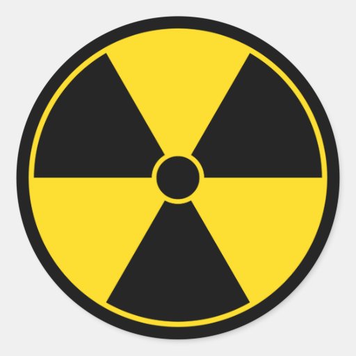 Radiation Symbol Sticker