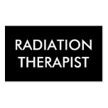 radiation therapist business card