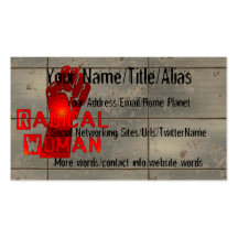 Radical Woman Business Card Template