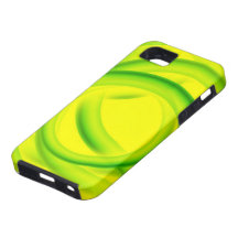 Radioactive Neon Green Tubes on Yellow iPhone 5 Cover
