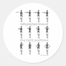 Radiographers Know All The Right Positions Stickers