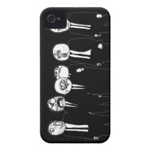 Rage Comic Meme Faces Walking. Me Gusta. iPhone 4 Case-Mate Cases
