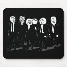 Rage Comic Meme Faces Walking. Me Gusta. Mousepads
