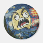Rage Face Meme Face Comic Classy Painting Refrigerator Magnet