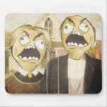 Rage Face Meme Face Comic Classy Painting Mousepad