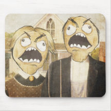Rage Face Meme Face Comic Classy Painting Mousepad