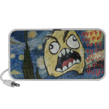 Rage Face Meme Face Comic Classy Painting Notebook Speakers