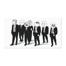 Rage Gang Wrapped Canvas Canvas Print