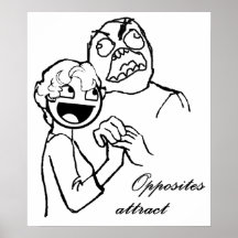 Rage Guy and Awesome Face 4evr Posters