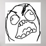Rage Guy Angry Fuu Fuuu Rage Face Meme Print
