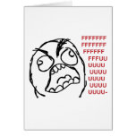 Rage guy fuuu fuuuu greeting card