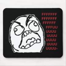 Rage guy fuuu fuuuu mouse pad