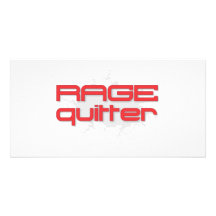 Rage Quitter Gamer Personalised Photo Card